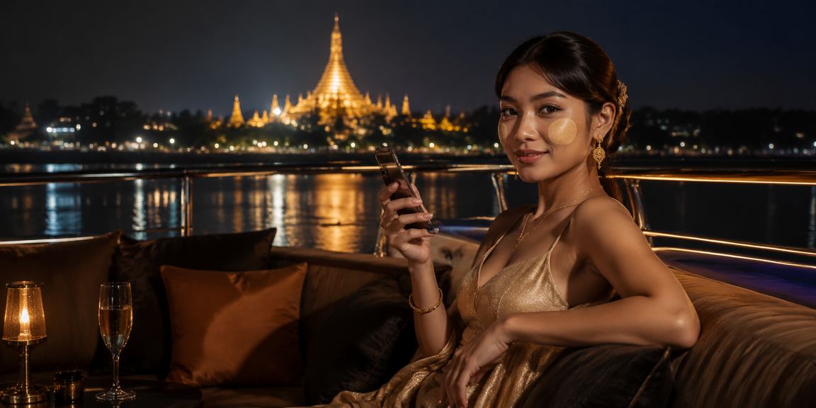 ရန်ကုန်မြို့၌ ရွှေတိဂုံဘုရားအရှေ့တံတိုင်းအနီး အွန်လိုင်းဂိမ်းကို မိုဘိုင်းမှ ကစားနေခြင်း
